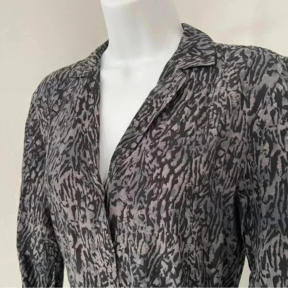 NWT Rails Beatrice Midi Dress Charcoal Abstract Animal Print size XS - Picture 12 of 16